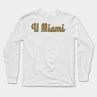 UMiami Sticker Long Sleeve T-Shirt